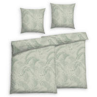 BETTWÄSCHE 4-teilig Seersucker 135/200 cm  - Salbeigrün, Basics, Textil (135/200cm) - Florella