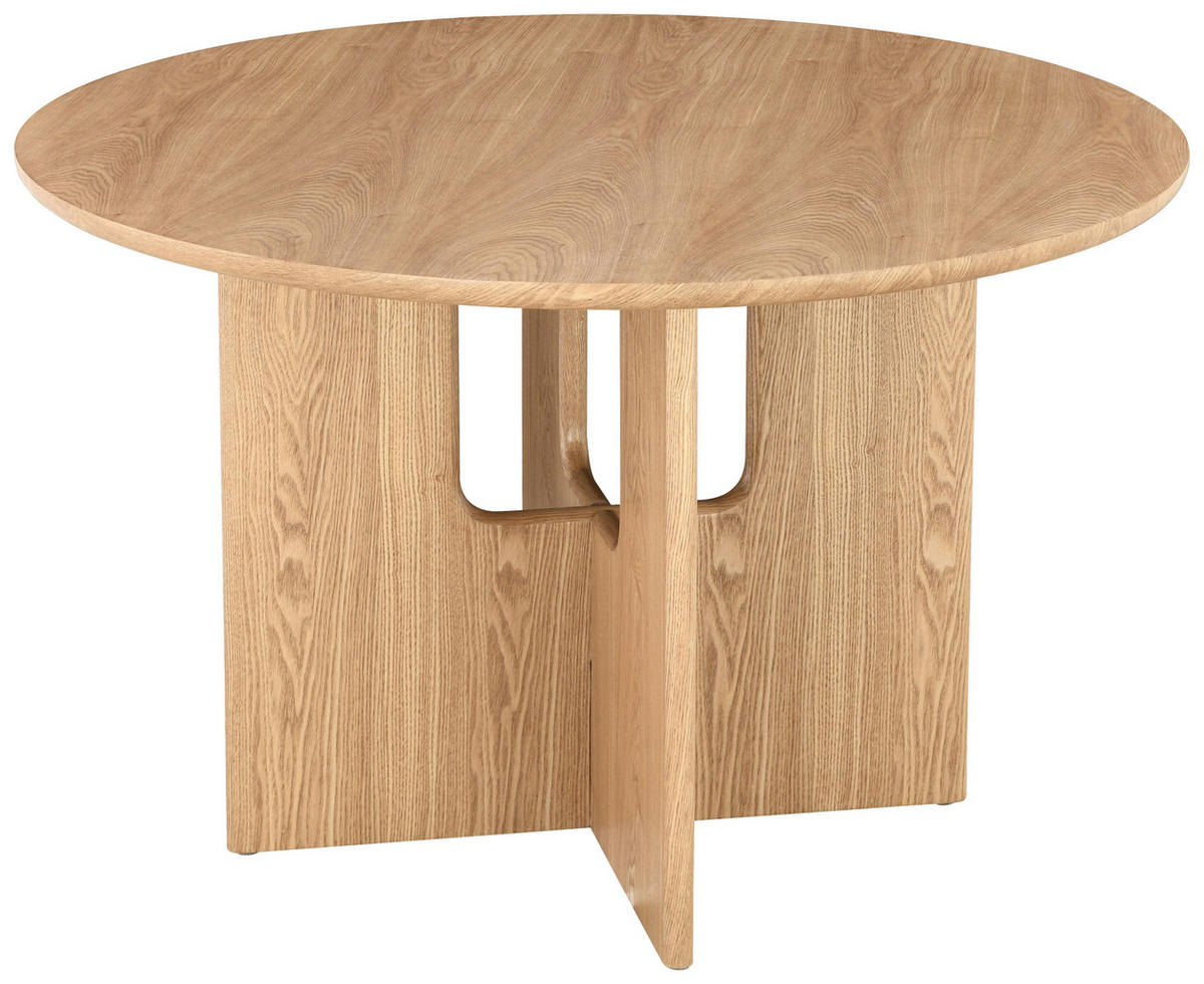 ESSTISCH 120/120/75 cm Echtholz, Nachbildung  Holz, Holzwerkstoff rund Eichefarben  - Eichefarben, Modern, Holz/Holzwerkstoff (120/120/75cm) - Livetastic