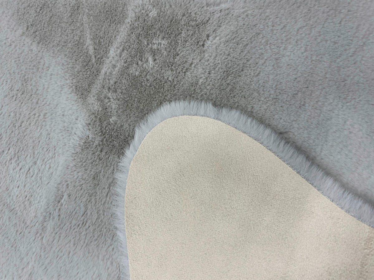 KUNSTFELL 40/60 cm Silberfarben  - Silberfarben, Basics, Textil (40/60cm) - Novel