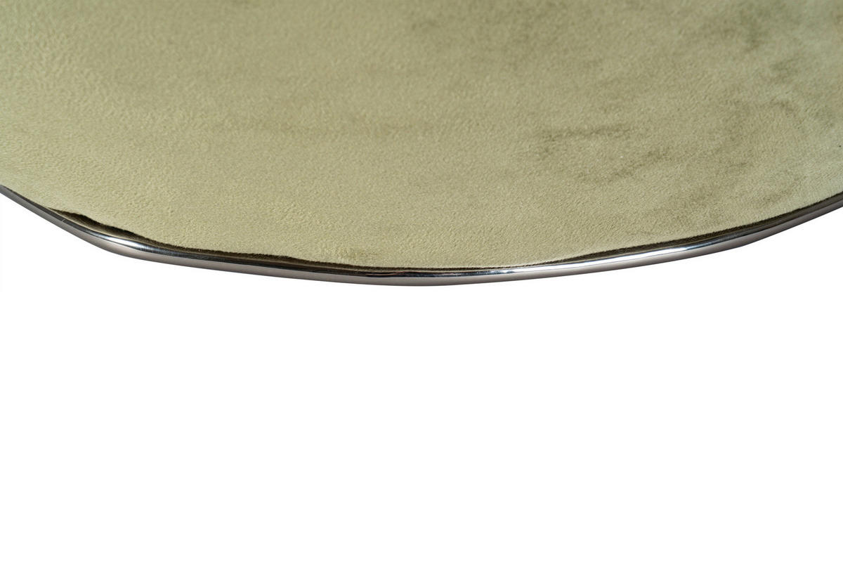 TABURETKA, textil, 60/42,5 cm - zelená/grafitová, Design, kov/textil (60/42,5cm) - MID.YOU
