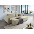 BIGSOFA Flachgewebe Mintgrün  - Schwarz/Mintgrün, KONVENTIONELL, Kunststoff/Textil (250/72/145cm) - Carryhome