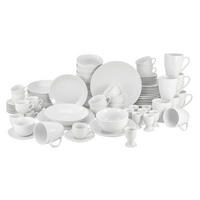 KOMBINOVANÝ SERVIS, 80-dielne, porcelán - biela, Basics, keramika (57/48/35cm)