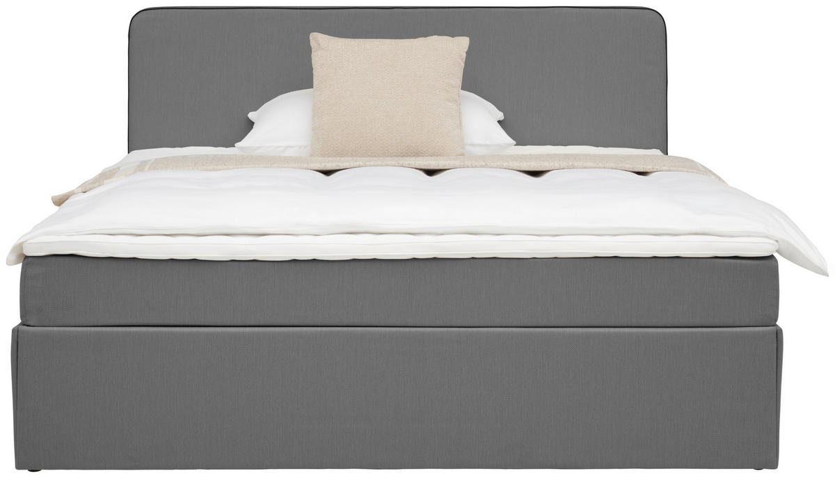 BOXBETT 180/200 cm  in Grau  - Grau, KONVENTIONELL, Holz (180/200cm) - P & B