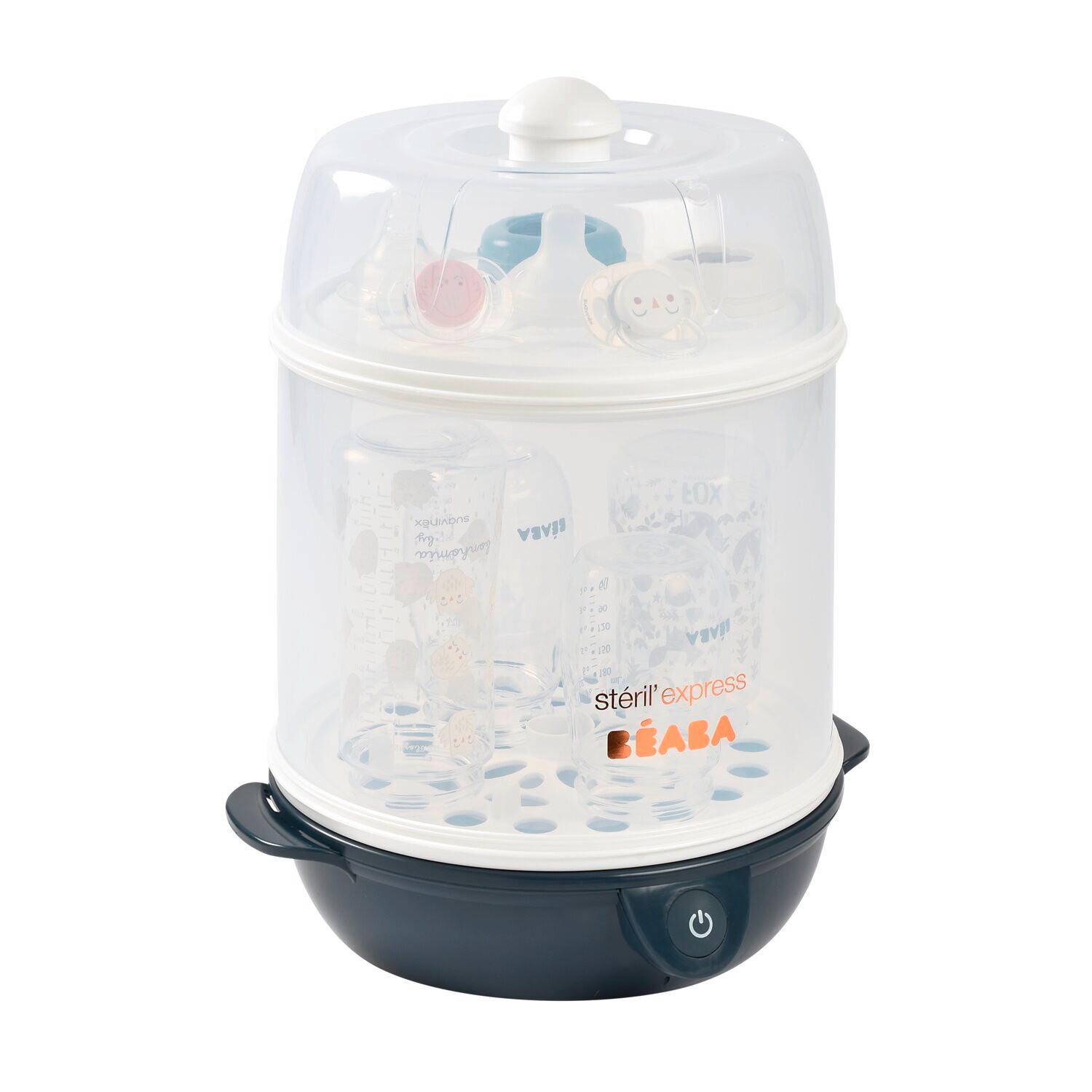 DAMPFSTERILISATOR  - Dunkelblau, Basics, Kunststoff (28.5/25/36cm) - Beaba