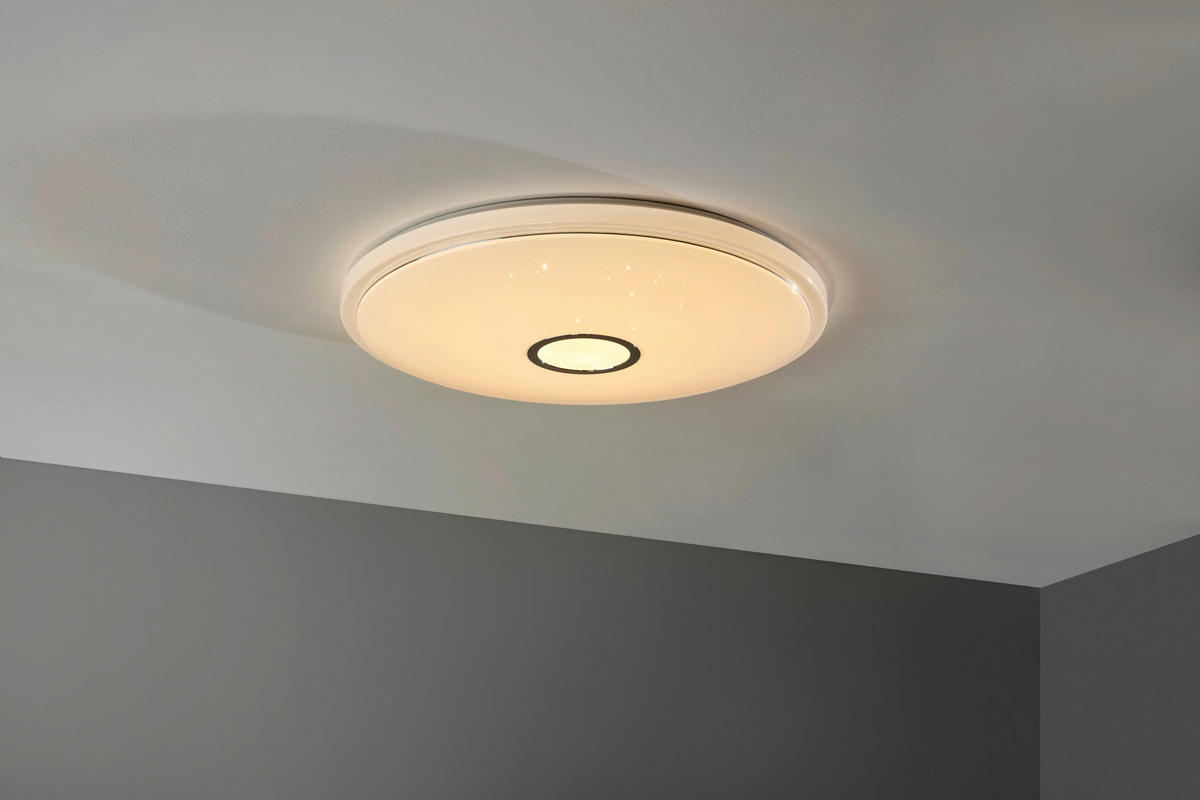 LED-DECKENLEUCHTE 68/9 cm    - Weiß, Design, Kunststoff/Metall (68/9cm) - Globo