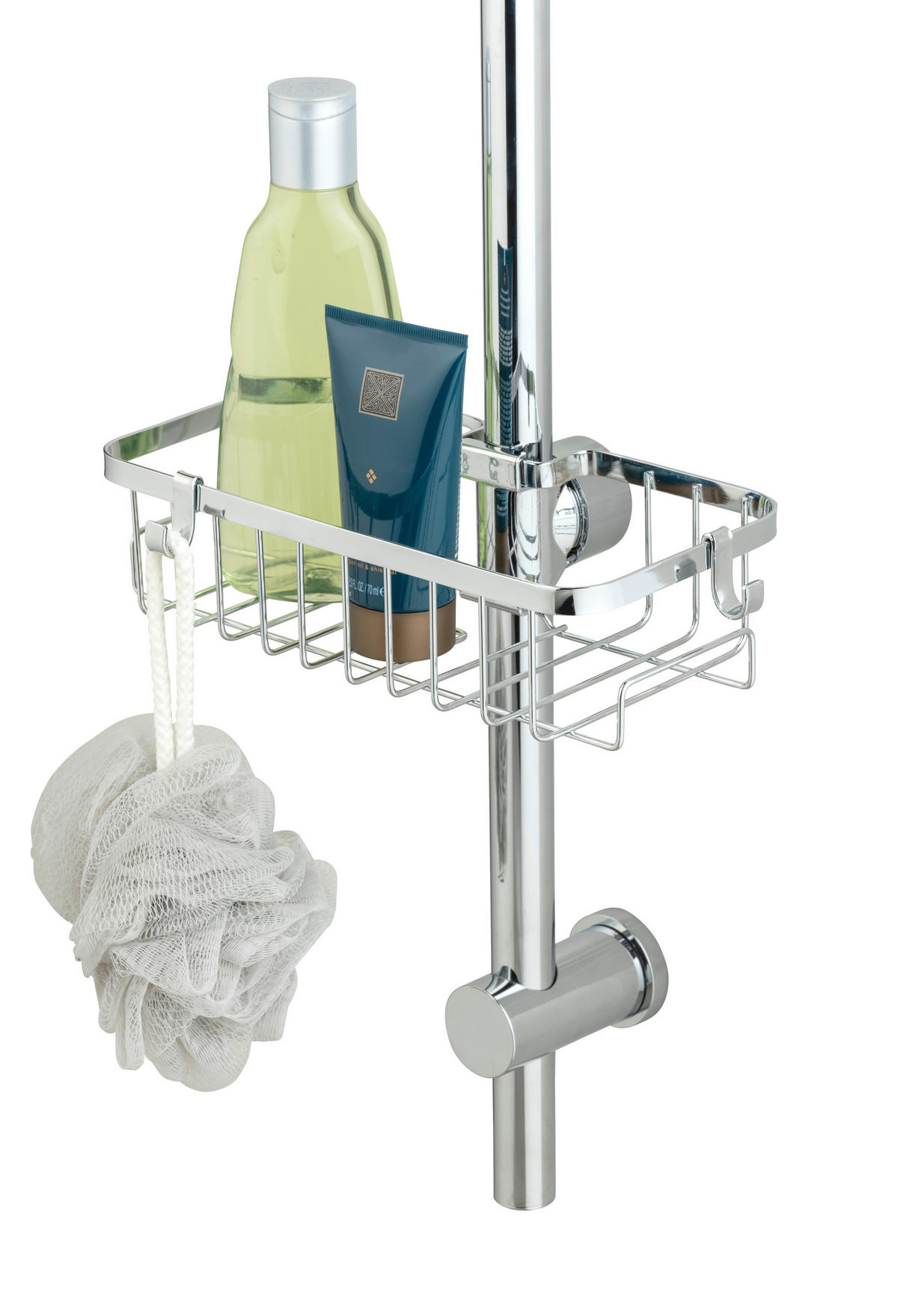 DUSCHKORB - Chromfarben, MODERN, Kunststoff (28,5/4/11,5cm) - Wenko