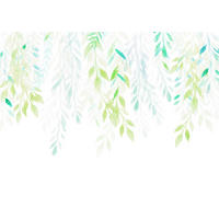 NON WOVEN-TAPET 350/250 cm  - vit/grön, Basics (350/250cm) - Komar
