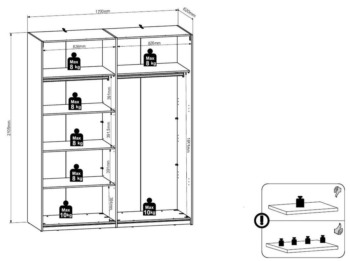JUGENDZIMMER - Kaschmir/Eichefarben, Basics, Holzwerkstoff (90/200cm) - Milino