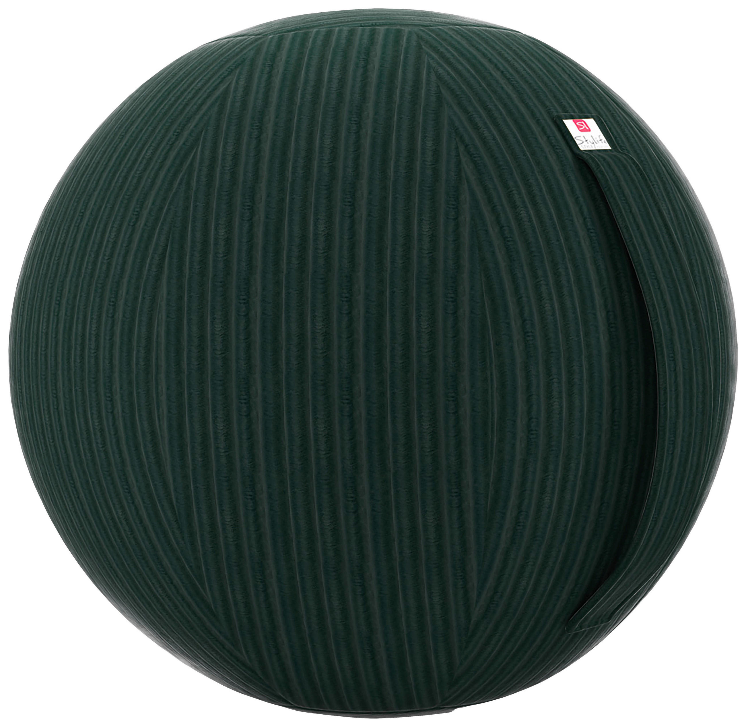 SITZBALL Cord - Grün, Design, Textil (65cm) - Stylife