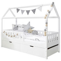 HAUSBETT Absturzsicherung, Bettschublade 90/200 cm  in Weiß  - Weiß, MODERN, Holz (90/200cm) - MID.YOU