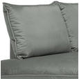 ECKSOFA Grau Samt  - Schwarz/Grau, Design, Textil/Metall (200/241cm) - Carryhome