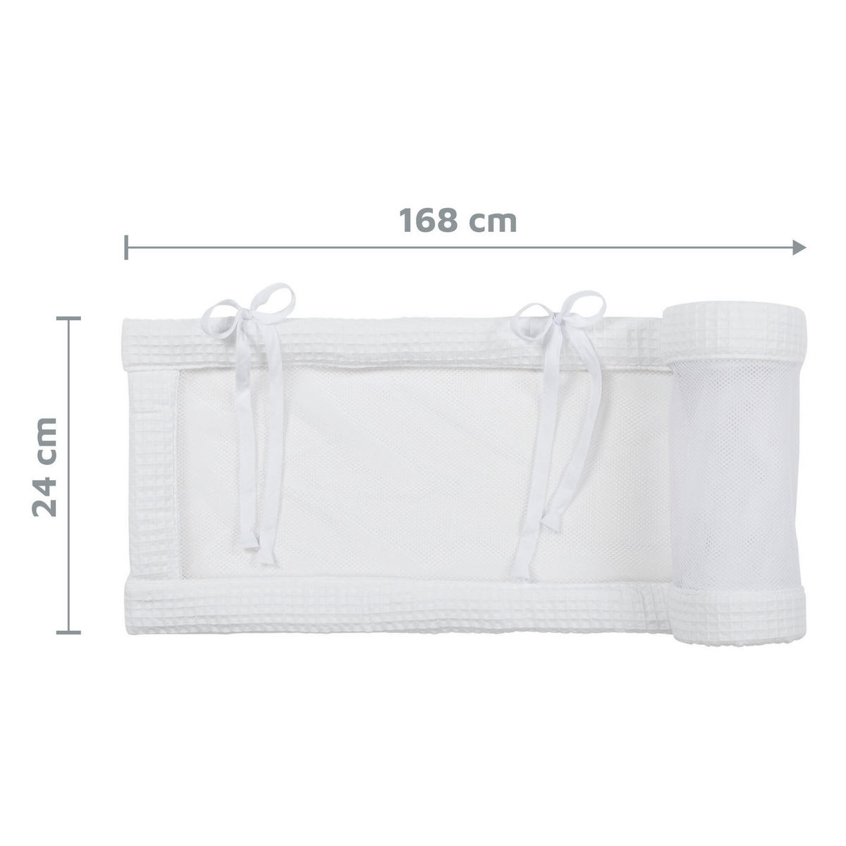 NESTCHEN    - Weiß, Basics (168/24/2cm) - Babybay
