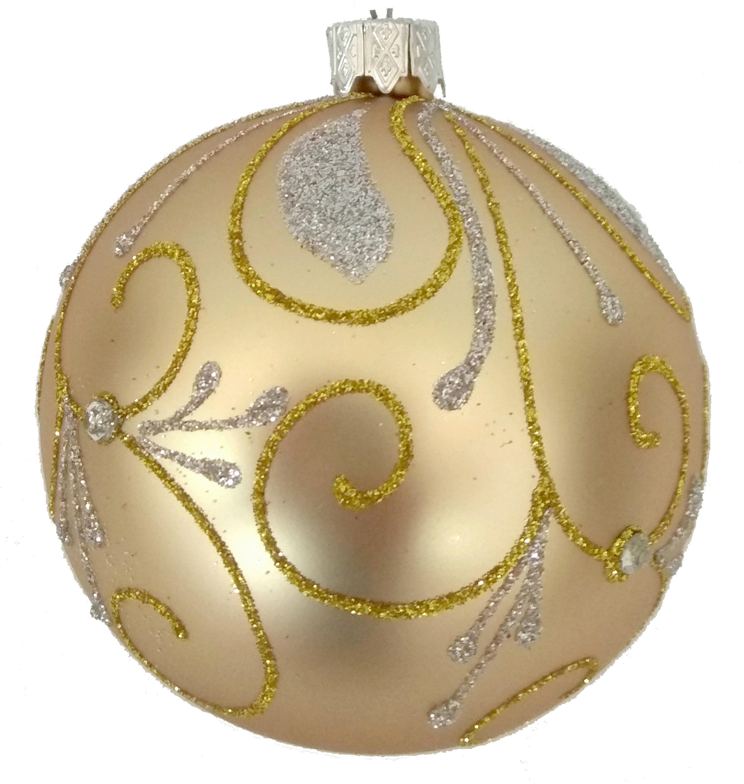 JULGRANSKULA 8 cm  - guldfärgad, Lifestyle, metall/glas (8cm) - Best Price