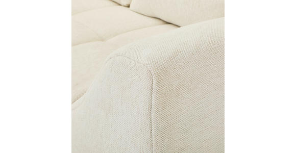 ECKSOFA  in Flachgewebe Creme  202/306 cm  - Buchefarben/Creme, KONVENTIONELL, Holz/Textil (202/306cm) - Carryhome