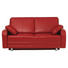 SCHLAFSOFA in Leder Rot - Rot/Alufarben, KONVENTIONELL, Leder/Metall (176/88/91cm) - Sedda SCHLAFSOFA in Leder Rot - Rot/Alufarben, KONVENTIONELL, Leder/Metall (176/88/91cm) - Sedda