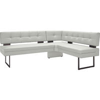 ECKBANK 200/158 cm  in Hellgrau  - Hellgrau/Schwarz, Design, Textil/Metall (200/158cm) - Dieter Knoll