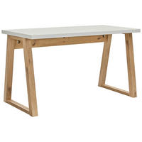 SCHREIBTISCH 135/65/75,2 cm Weiß, Eiche Artisan  - Eiche Artisan/Weiß, KONVENTIONELL, Holzwerkstoff (135/65/75,2cm) - Carryhome