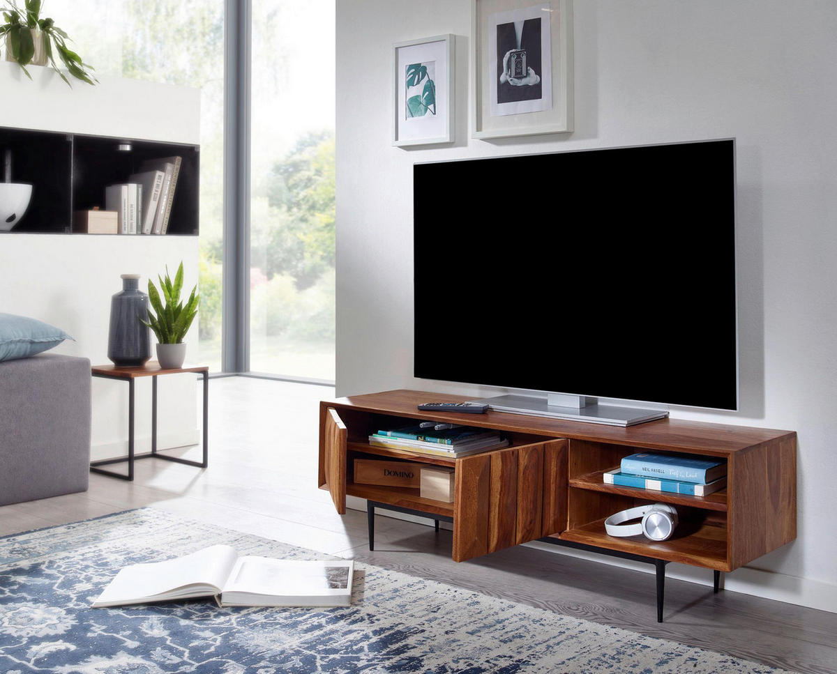 LOWBOARD  in 123/42/35 cm  - Sheeshamfarben, MODERN, Holz (123/42/35cm) - MID.YOU