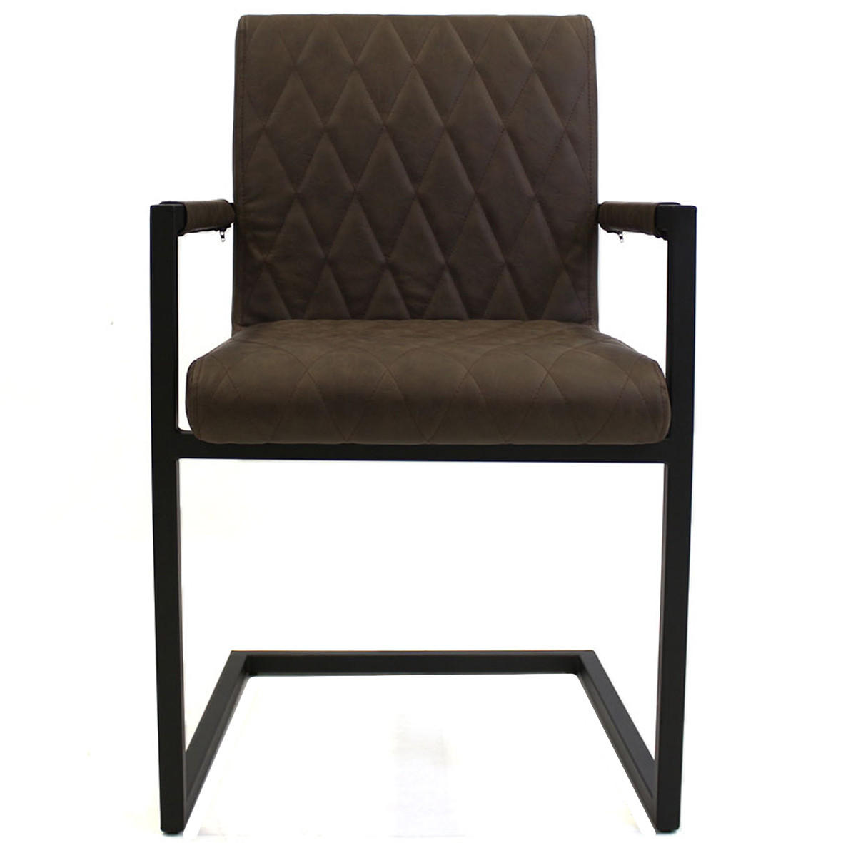 SADA STOLIČIEK S PODRÚČKAMI 2 kus - hnedá/svetlohnedá, Lifestyle, kov/textil (54/86/57cm) - MID.YOU