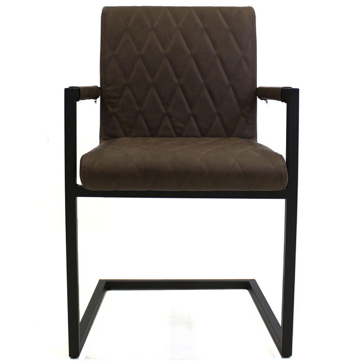 SADA STOLIČIEK S PODRÚČKAMI 2 kus - hnedá/svetlohnedá, Lifestyle, kov/textil (54/86/57cm) - MID.YOU