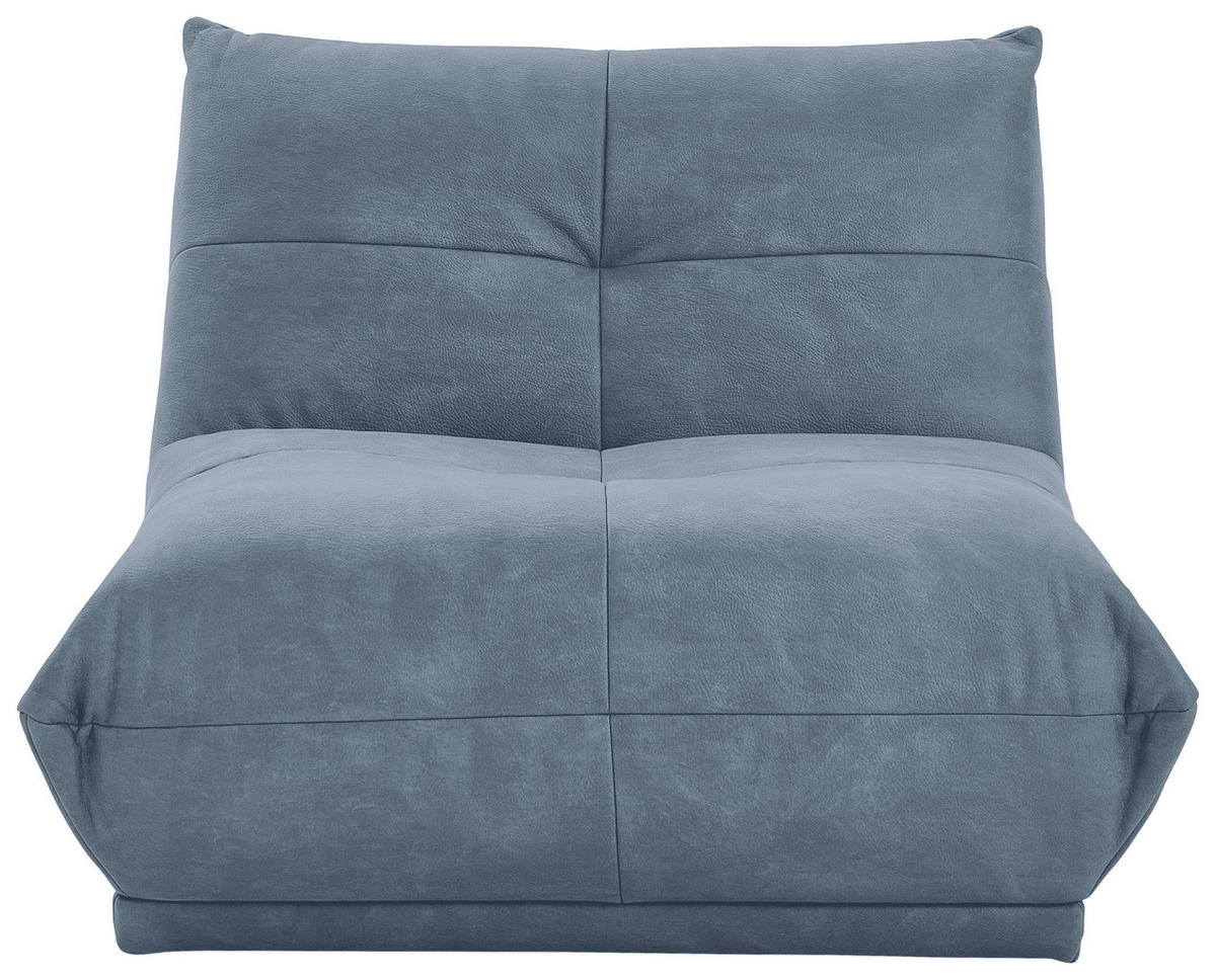 SOFFMODUL i läderimitation blågrå  - blågrå, Trend, textil (105/80/112cm) - Livetastic