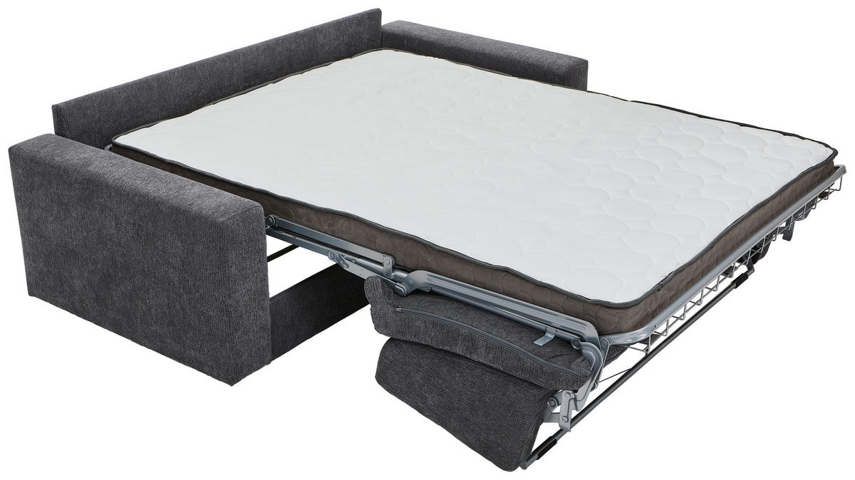 SCHLAFSOFA in Webstoff Schwarz  - Schwarz, KONVENTIONELL, Kunststoff/Textil (198/84/96cm) - Carryhome