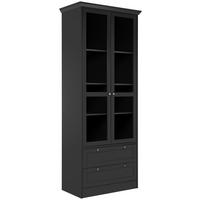 VITRINE  in Anthrazit  - Anthrazit, LIFESTYLE, Glas/Holzwerkstoff (80/200/45cm) - MID.YOU