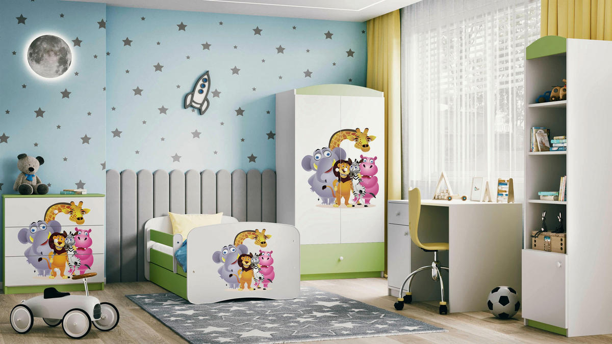 KINDER-/JUNIORBETT - Birkefarben/Weiß, MODERN, Holz/Holzwerkstoff (80/160cm) - MID.YOU