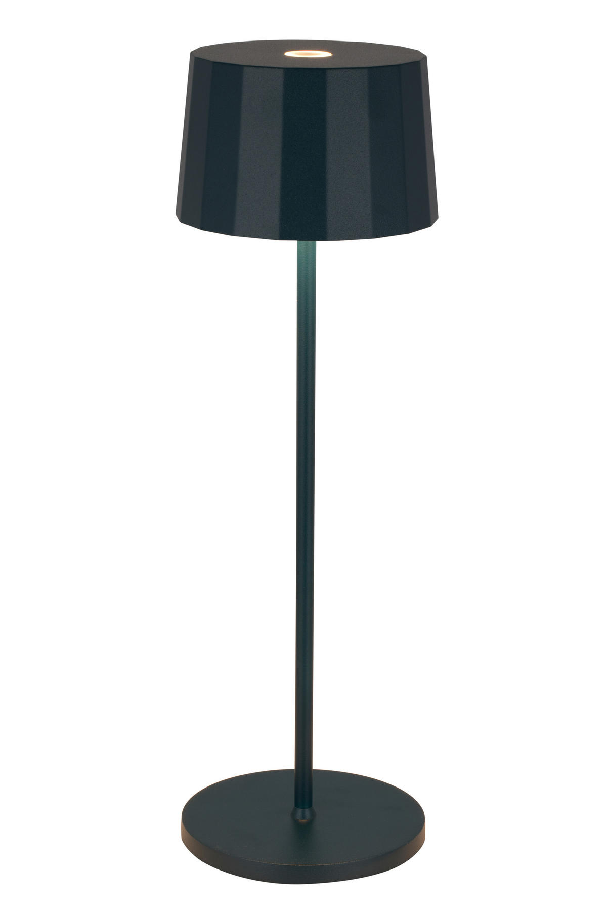 STOLNÍ LAMPA NA BATERIE, dotykový stmívač, 11/35 cm  - modrá, Trend, kov/plast (11/35cm) - Dieter Knoll