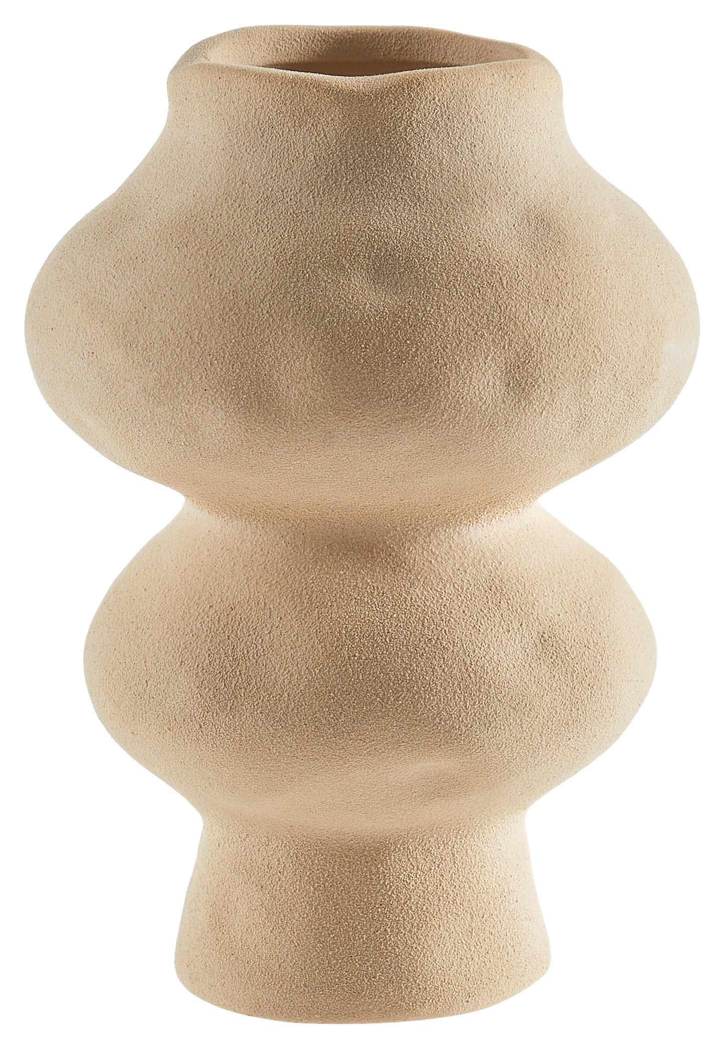 VASE  - Creme, Basics, Keramik (17/10cm) - Boltze Home