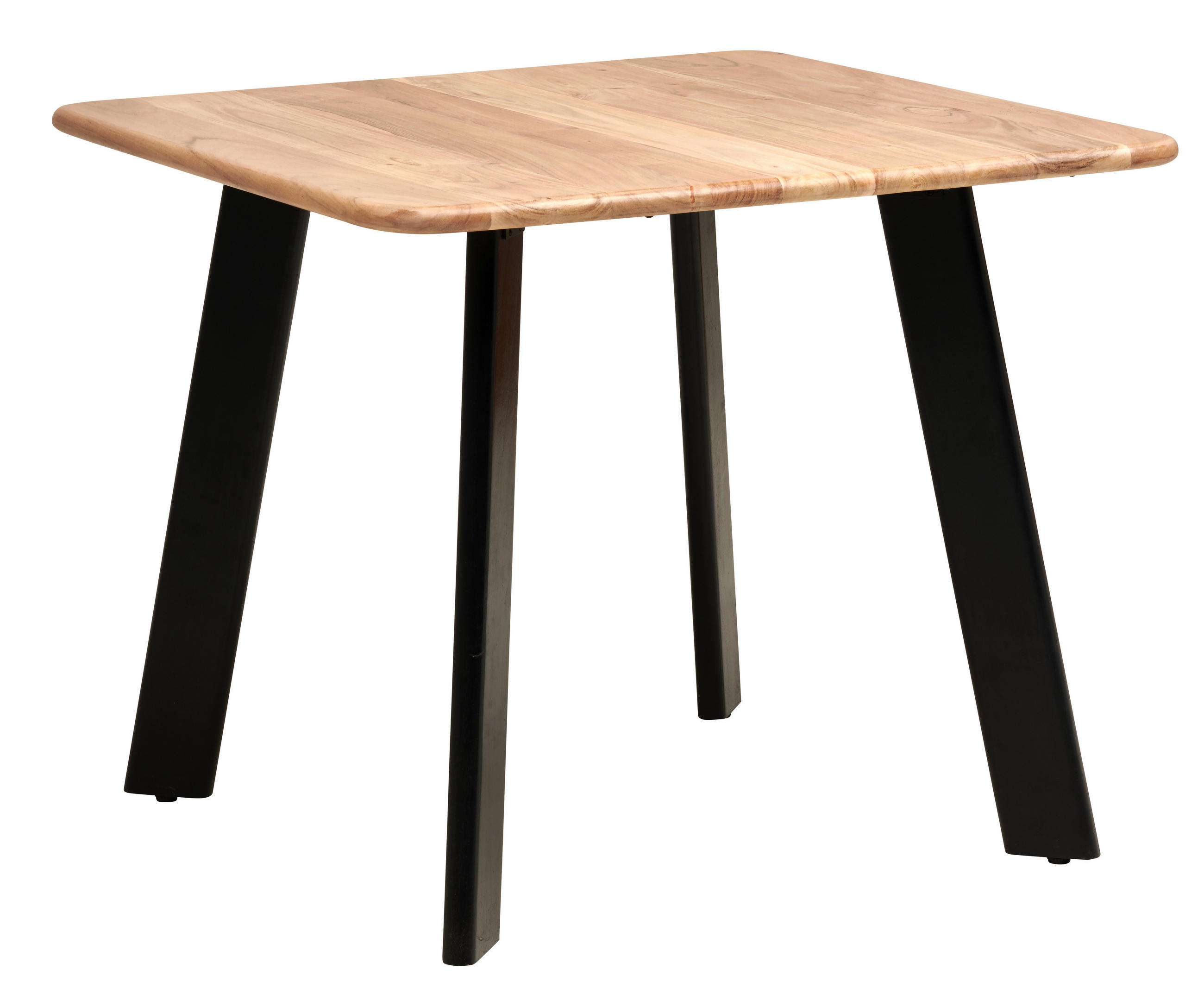 ESSTISCH in Holz  - Schwarz/Akaziefarben, MODERN, Holz (90/76/90cm) - Livetastic