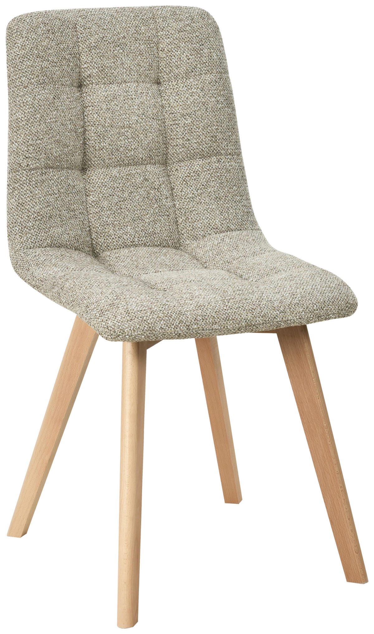 STUHL  Stoffauswahl Leinenoptik  - Taupe/Naturfarben, Design, Holz/Textil (45/89/53cm) - Carryhome