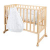 BEISTELLBETT Stubenbett 3 in 1 Sternenzauber  - Hellgrau/Naturfarben, Basics, Holzwerkstoff/Textil (49,5/85,5/90cm) - Roba