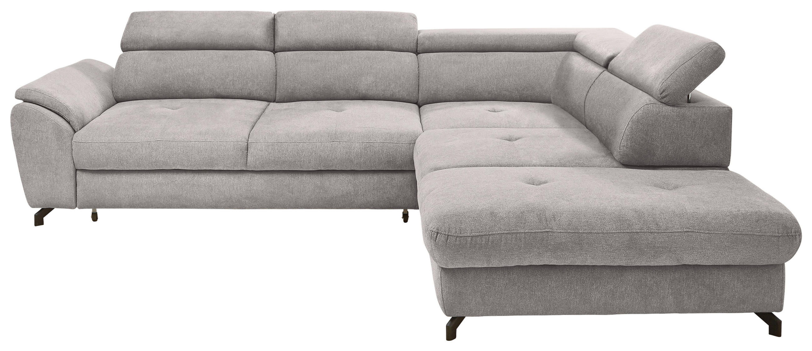Stylife Ecksofa Grau, Hellgrau 277x237 cm