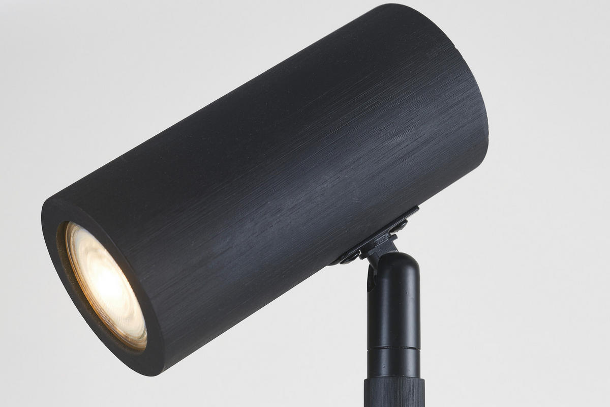 STEHLEUCHTE 25/25/141 cm    - Schwarz, Basics, Naturmaterialien (25/25/141cm) - Good & Mojo