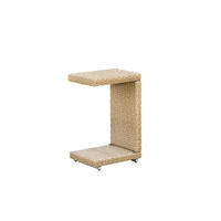 GARTENBEISTELLTISCH  - Naturfarben, ROMANTIK / LANDHAUS, Kunststoff/Metall (33/64/42cm) - Gardenson