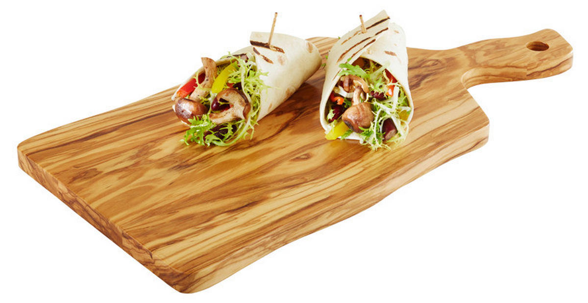 SERVIERBRETT Holz Olivenholz OLIVE  - Karamell, Basics, Holz (31/20/1,5cm)