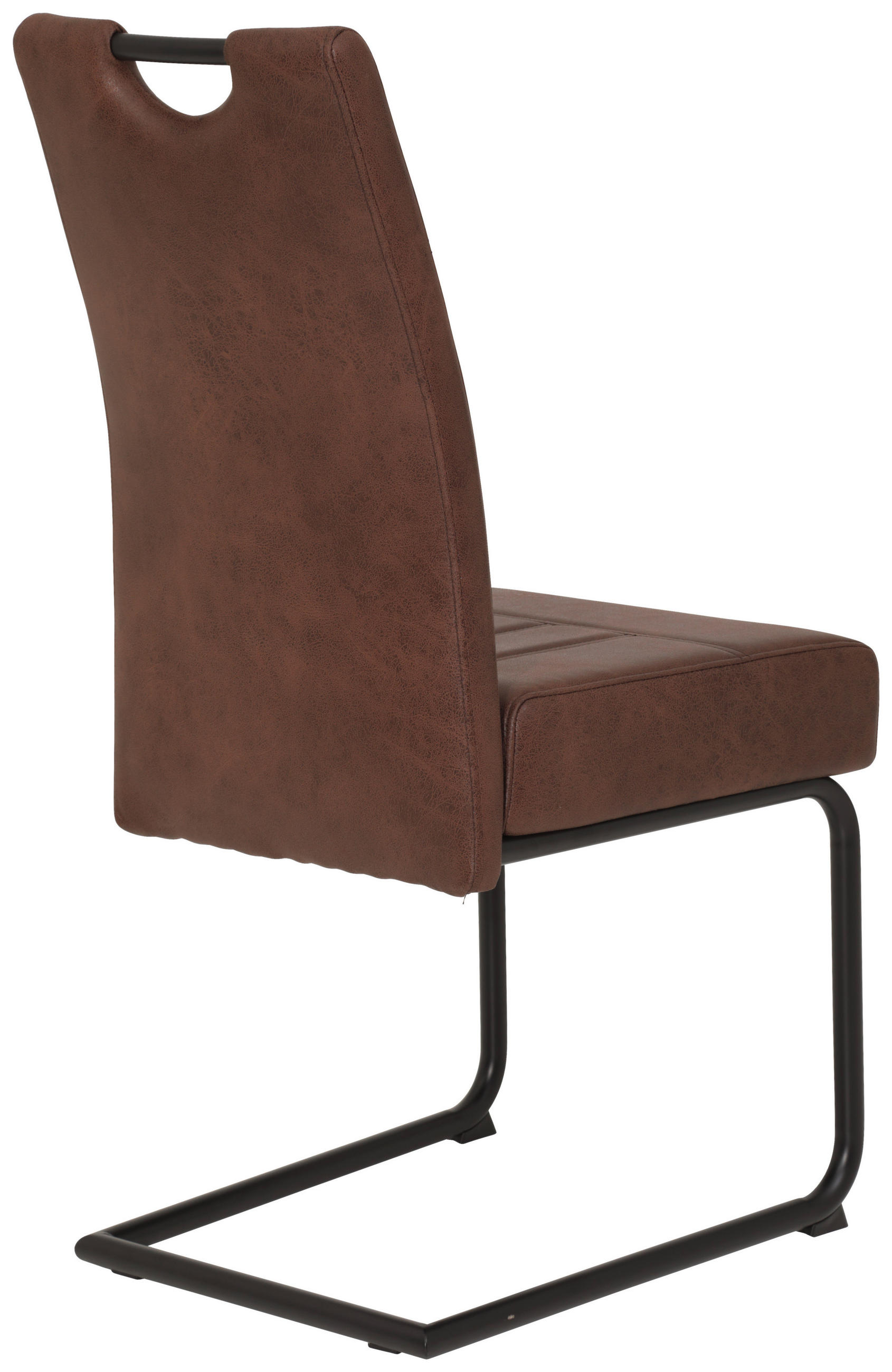 SCAUN BUCATARIE din metal, textil maro  - maro/negru, Basics, metal/textil (43/99/60cm) - Novel