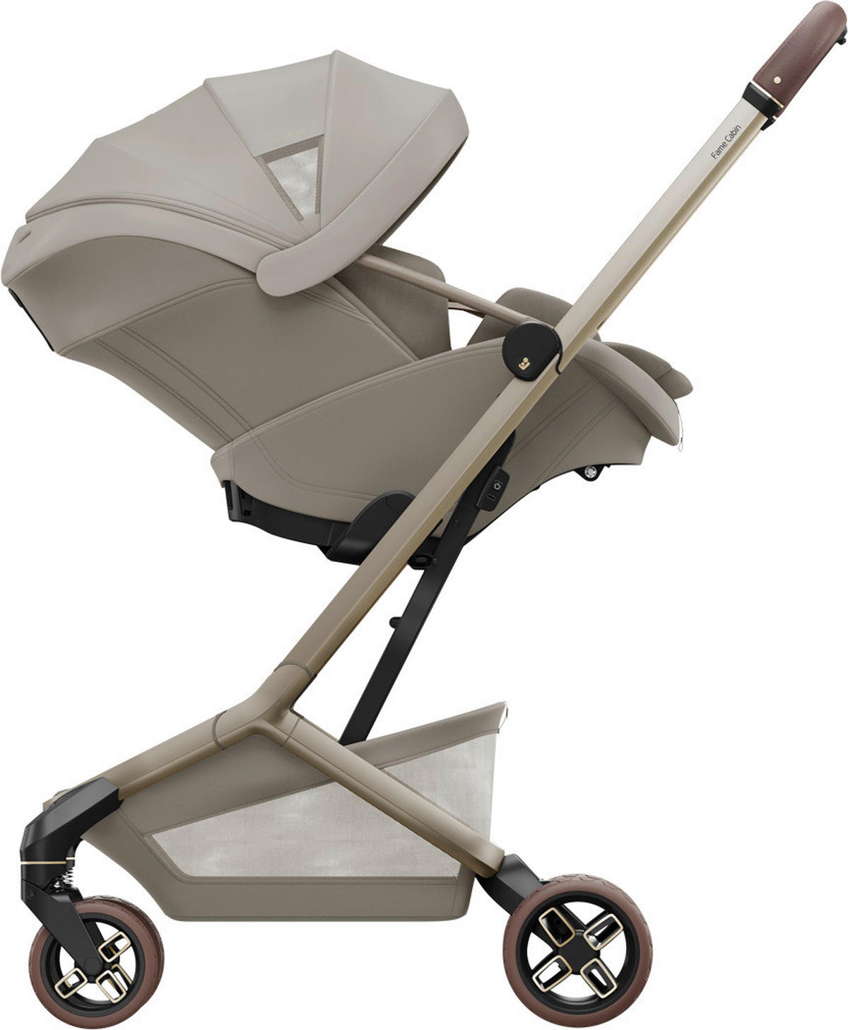 KINDERWAGENSET  Zero-G Travelsystem  Sapphire Sand  - Sandfarben/Creme, Basics, Textil (44,5/105/84cm) - Maxi-Cosi