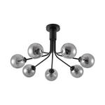 DECKENLEUCHTE  65/40 cm    - Dunkelgrau, Design, Glas/Metall (65/40cm) - Novel