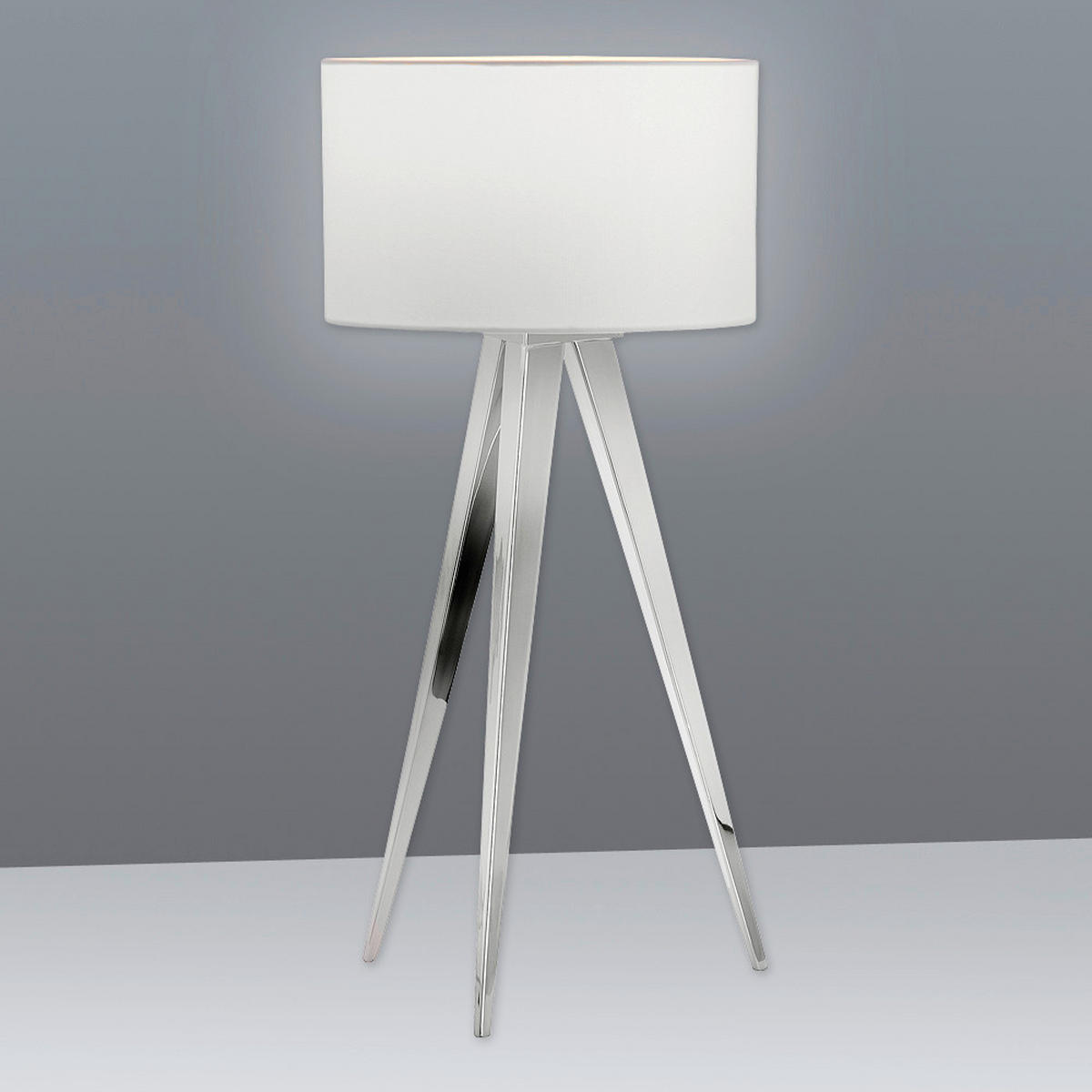 TISCHLEUCHTE 61,5/28 cm   - Chromfarben, Basics, Kunststoff/Metall (61,5/28cm) - Näve