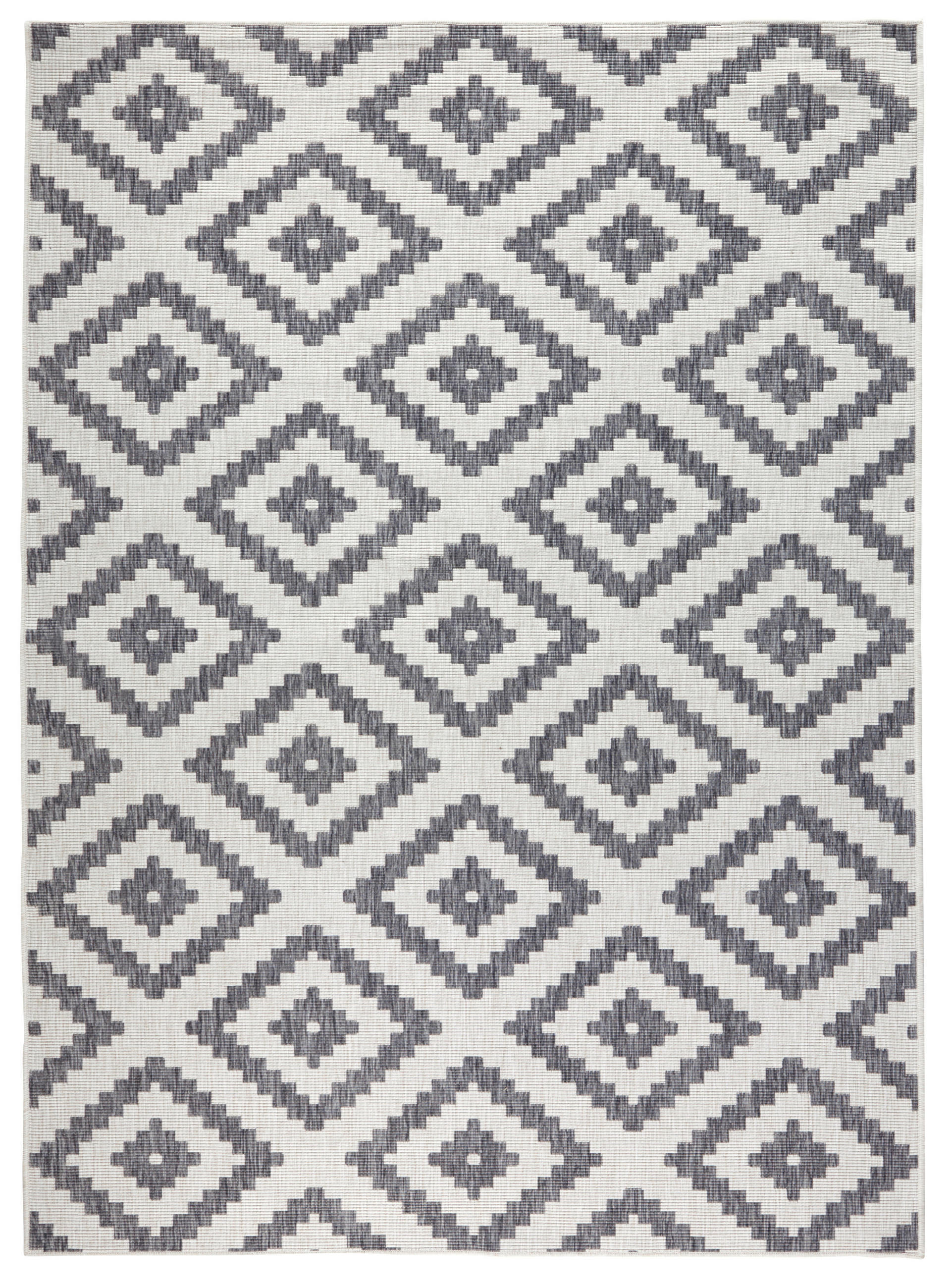 OUTDOORTEPPICH für Terrasse und Balkon 160/230 cm Twin Creme, Grau  - Creme/Grau, Basics, Kunststoff (160/230cm) - Hanse Home