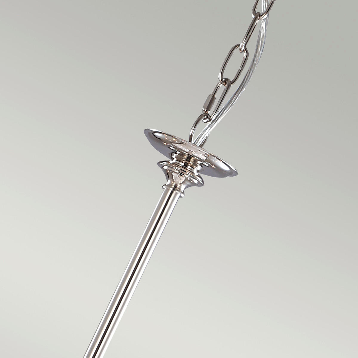 TAKKRONA Elstead Pol-Nickel 82/83 cm  - nickelfärgad, Klassisk, metall/glas (82/83cm) - Elstead Lighting