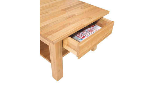 COUCHTISCH Kernbuche vollmassiv quadratisch Buchefarben 70/70/45 cm  - Buchefarben, Design, Holz (70/70/45cm) - Linea Natura