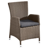 GARTENSESSEL Aluminium Grau, Schwarz  - Schwarz/Grau, LIFESTYLE, Kunststoff/Textil (57/90/60cm) - Ambia Garden