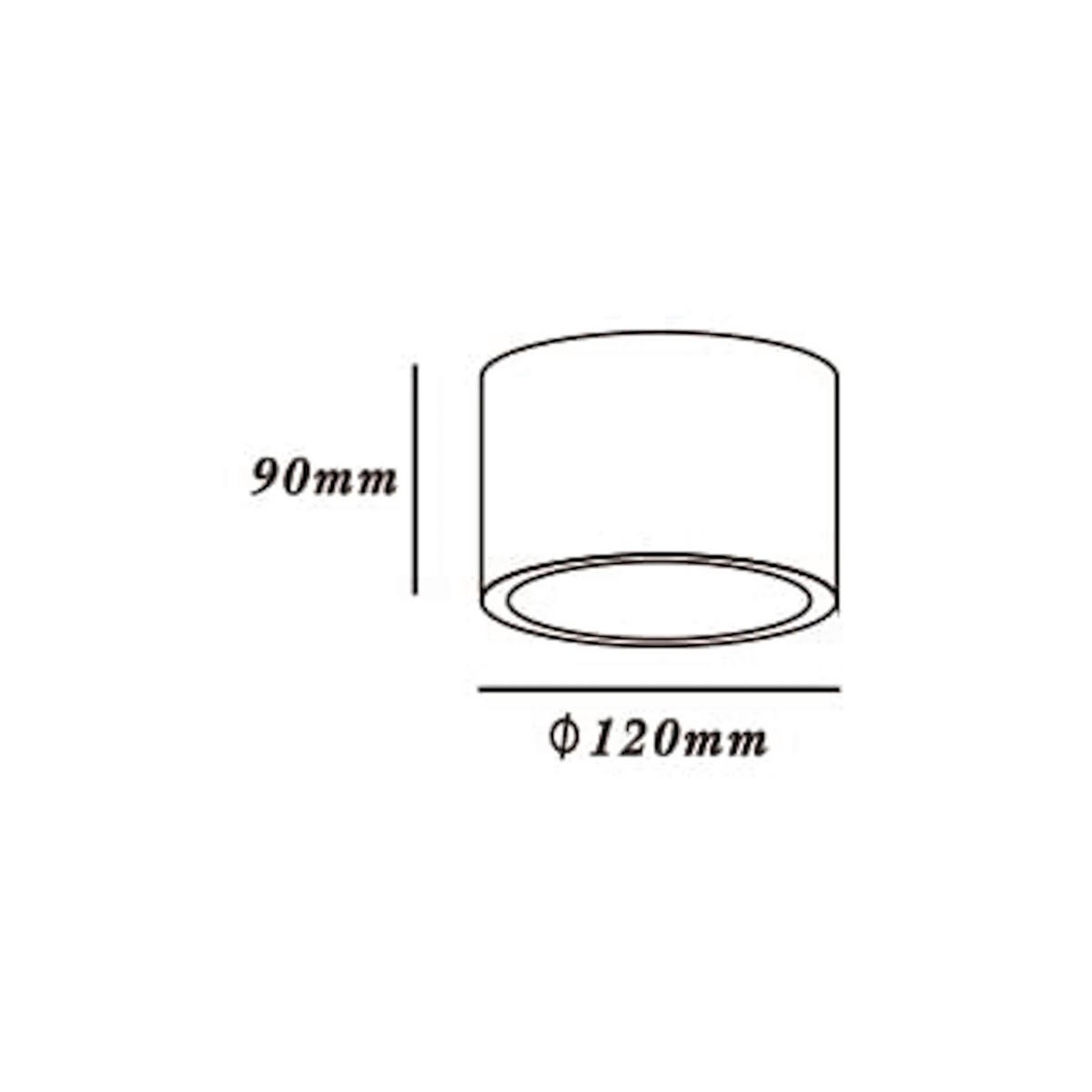 DECKENLEUCHTE     - Schwarz, Basics, Metall (9/12/12cm)