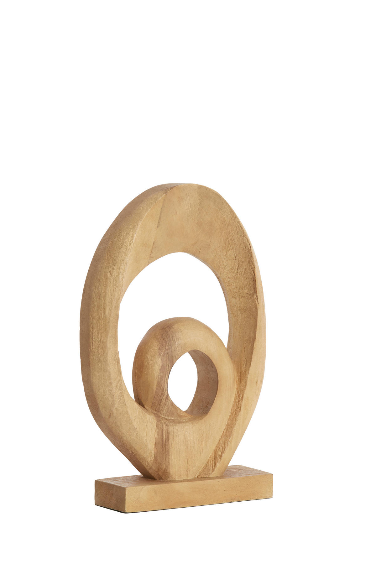 SKULPTUR - Hellbraun, Basics, Holz (9/46/30cm) - Light & Living