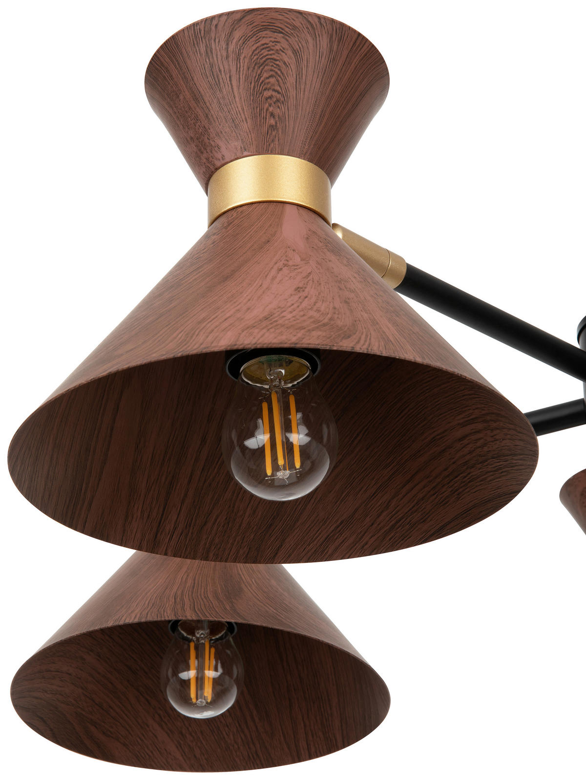 HÄNGELEUCHTE 68,5/120,5 cm  - Walnussfarben, Trend, Metall (68,5/120,5cm) - Novel