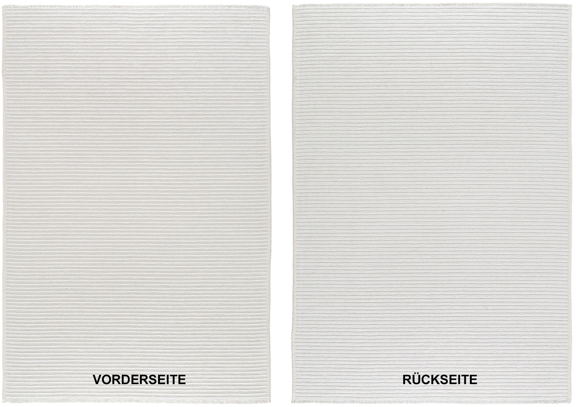 FLACHWEBETEPPICH 65/130 cm Creme  - Creme, Design, Textil (65/130cm) - Novel