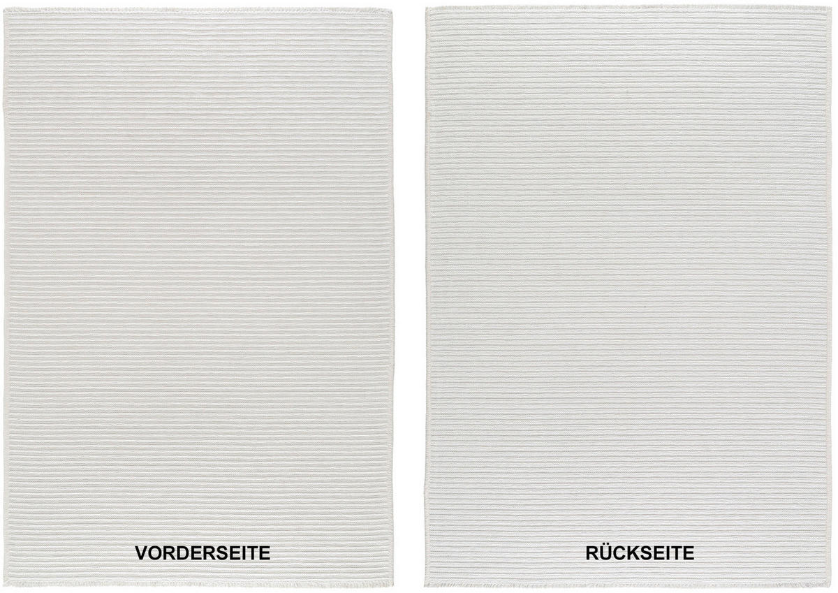 FLACHWEBETEPPICH 200/290 cm Creme  - Creme, Design, Textil (200/290cm) - Novel